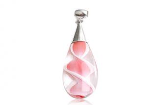 Přívěsky stříbrné - přívěsek Murano Rose