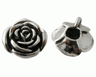  Přívěsek růže Silver 23x25mm