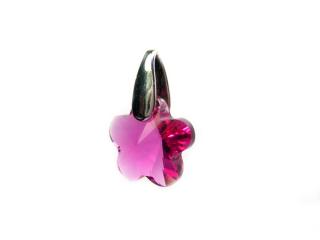 Přívěsek kytička 12mm Fuchsia