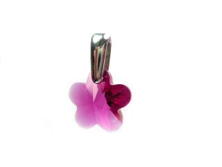 Přívěsek kytička 14mm Fuchsia