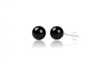   Náušnice  8mm kuličky Onyx