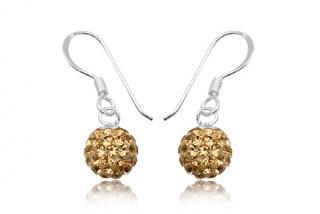 Náušnice  8mm kuličky Gold