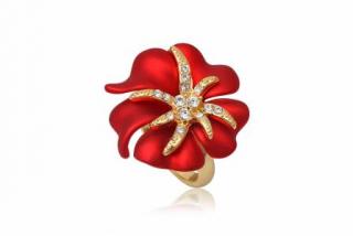 Prsten Gold Swarovski vel.56