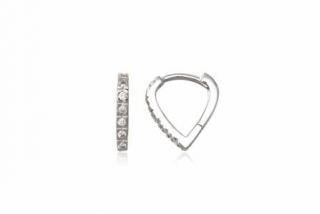    Náušnice 14mm se zirkony Clear