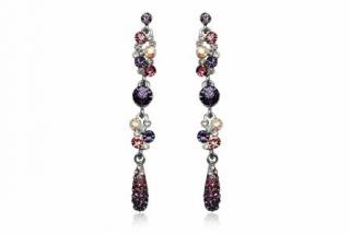        Náušnice visací multicolor Swarovski
