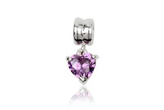 Pandora visací srdíčko Violet