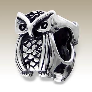 Pandora styl korálek 10mm sova