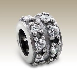 Pandora styl korálek 11x7mm se zirkony Clear 