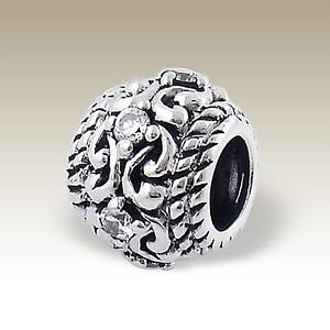 Pandora styl korálek 11x9mm se zirkony Clear