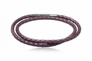 Kožený náramek Purple