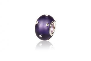Korálek Swarovski Elements Tanzanit a Clear