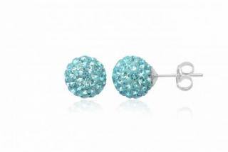    Náušnice  8mm Aquamarine