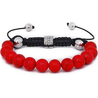     Náramek Shamballa Korál 10mm