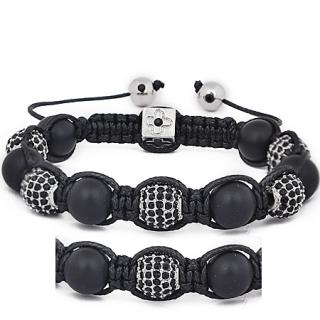 Náramek Shamballa - Black