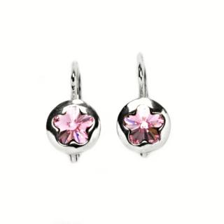 Dětské náušnice kytičky Light Rose 6mm