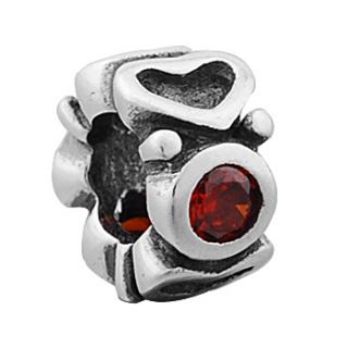 Pandora styl korálek 14x5mm se zirkony Siam