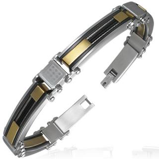 Pánský náramek z chirurgické oceli 21cm, síla11mm