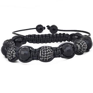 Náramek Shamballa - Black III