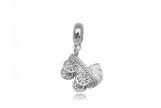 Pandora styl korálek kočárek 12mm