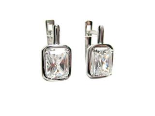   Náušnice 16mm zirkony 8x6mm