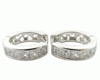   Stříbrné náušnice kruhy 18x4,5mm