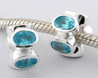      Pandora styl stříbrný korálek Blue