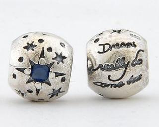  Pandora styl korálek se zirkonem Dark Blue