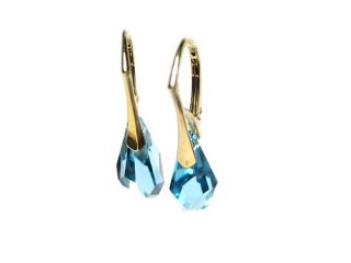 Náušnice Aquamarine 18mm