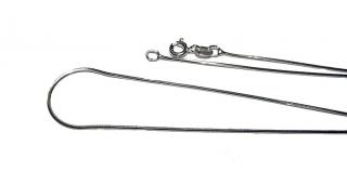 Stříbrný řetízek 40cm, síla 1,1mm - rhodiované stříbro