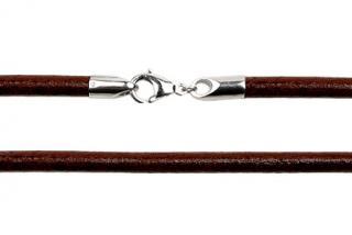 Kůže na krk hnědá 45cm, síla 4mm