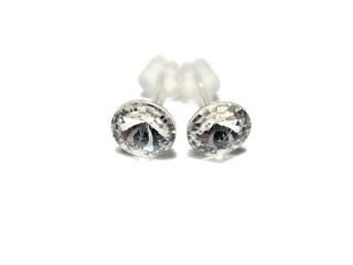 Náušnice Rivoli 10mm Clear Swarovski na puzetu