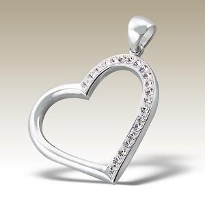  Přívěsek srdce se Swarovski Elements