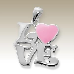  Přívěsek na krk love Pink