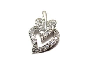   Přívěsek srdce se zirkony 24x16mm