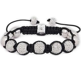 Náramek Shamballa Clear a Silver 