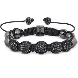  Náramek Shamballa se zirkony Black