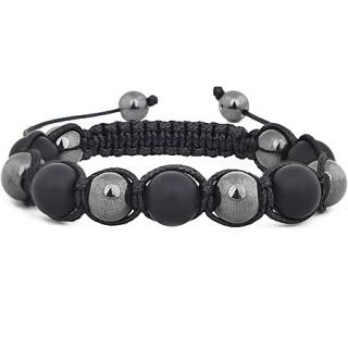  Náramek Shamballa achát a hematit