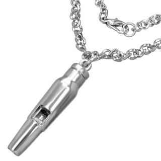     Přívěsek píšťalka 43mm s řetízkem