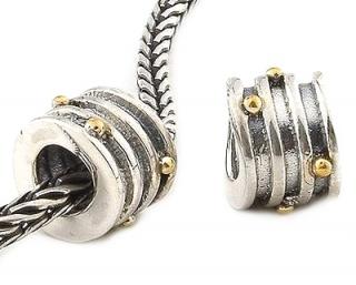 Pandora styl korálek Gold Plated 9,8x7,5mm