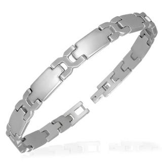 Pánský náramek Silver 21,5cm, síla 8mm