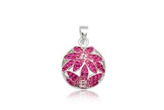 Přívěsek 21mm Rose - přívěsky Swarovski Elements