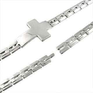 Pánský náramek s křížem 35x22mm 