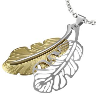   Přívěsek Gold a Silver peříčko