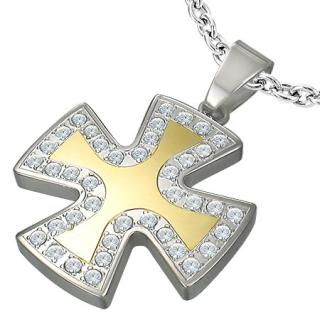  Kříž Maltézský Gold a Silver
