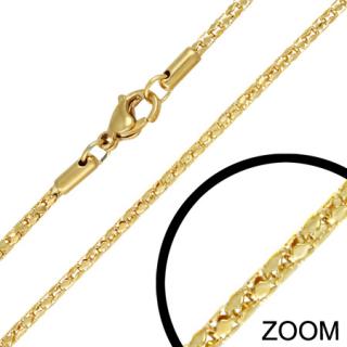 Řetízek z chirurgické oceli 45cm Gold Plated