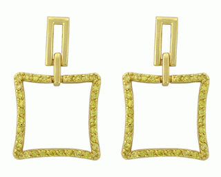  Náušnice a přívěsek Gold Plated
