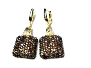    Náušnice Gold Plated Brown