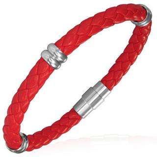 Kožený náramek Red