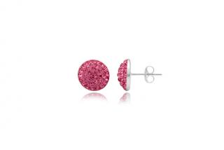 Náušnice  8mm Rose na puzetu