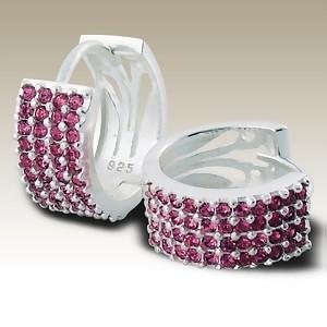        Náušnice kruhy Rose Swarovski